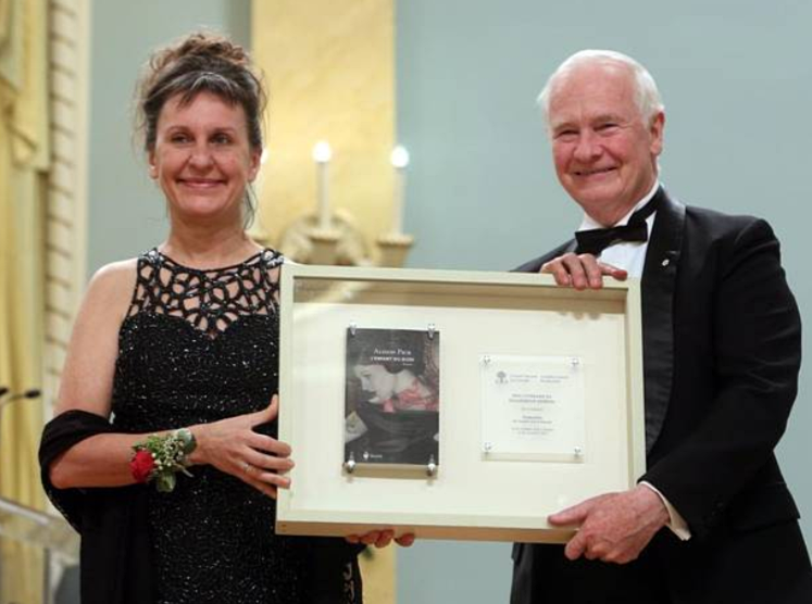 Sophie Voillot receives her third Governor General's Literary Translation Award in 2013.
